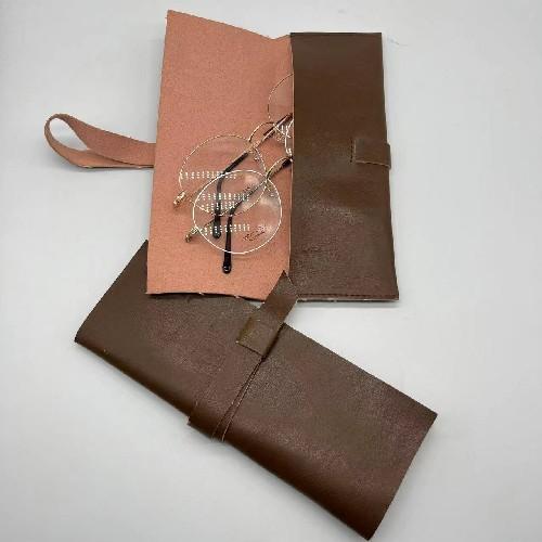 Vintage Suede Pouch  Microfiber Portable Leisure Packaging Soft Sunglasses Case