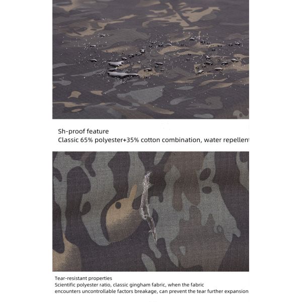 Camouflage Short-Sleeved Frog Suit Set Without Protective Gear