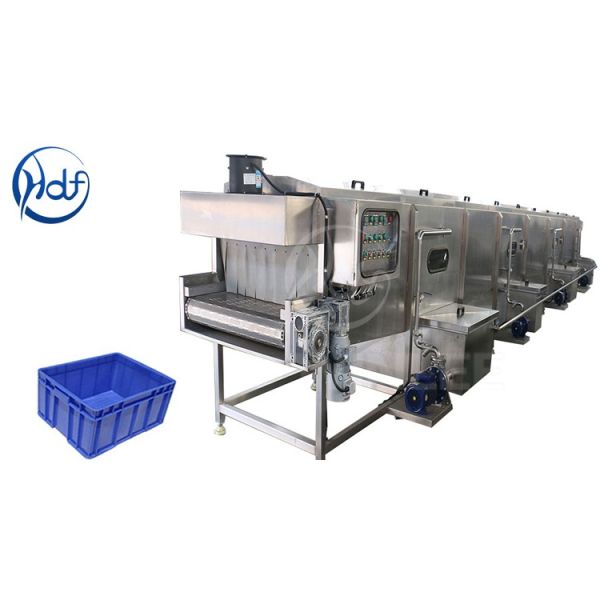 Fruit turnover basket cleaner automatic plastic basket tray washing machine