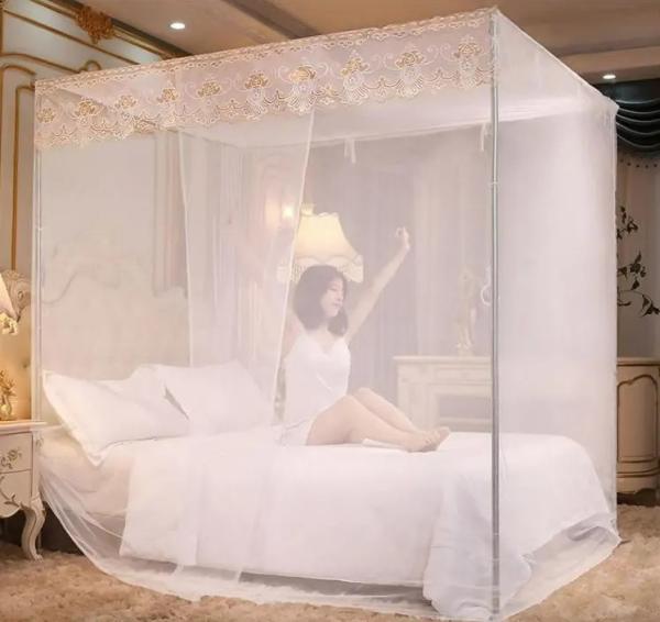 Logotipo personalizado Folhável Adultos Mosquito Net para cama Proteja sua família de insetos