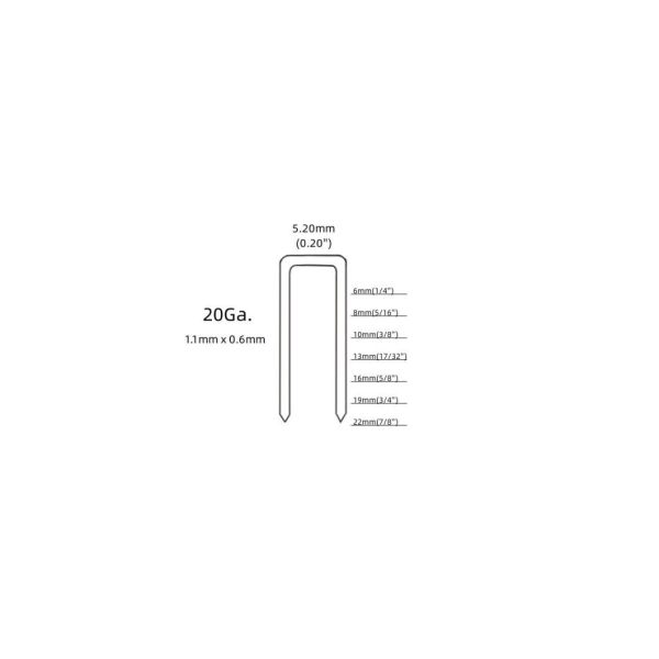 410J Galvanized Industrial Wire Staples 20 Gauge for Fine Crown Staple