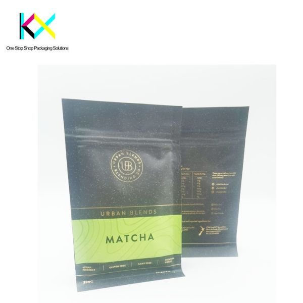Fashion Customized Protein Pouch Packaging Resealable 200g Flat Bottom Pouch