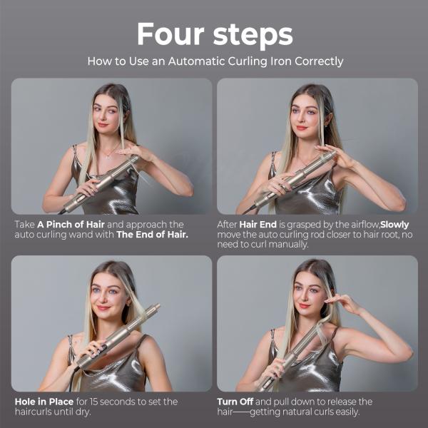 6 in 1 Professional Hot Air Styler Powerful Hair Dryer & Straightener Set Curling Volumizing Straightening
