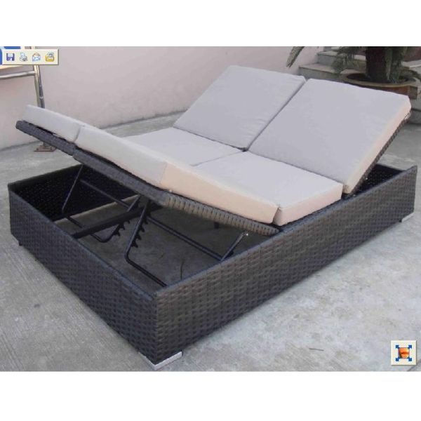 outdoor rattan backyard sunbed-16089