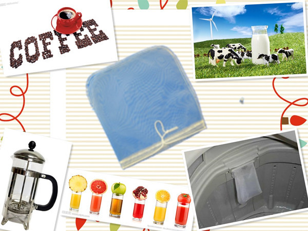 Plain Weave Nylon Filter Cloth Mesh / Nut Milk Filter Bag 80 Mesh Customized Shape