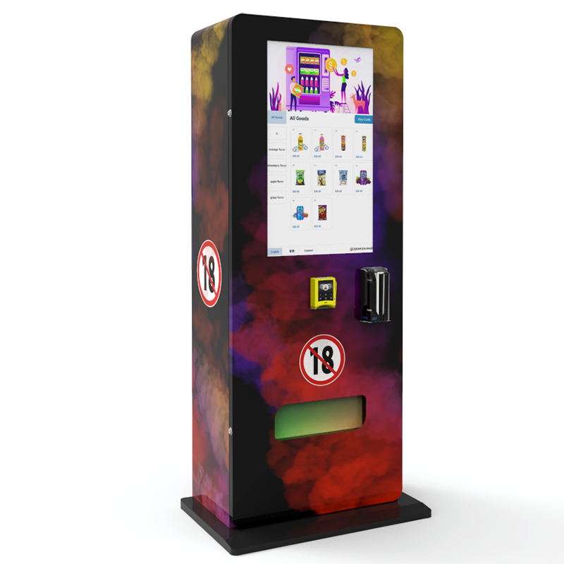 Automatic Mini Vending Machine 32 Inch Digital Screen Age Verification Vending Machine With Id Card Reader