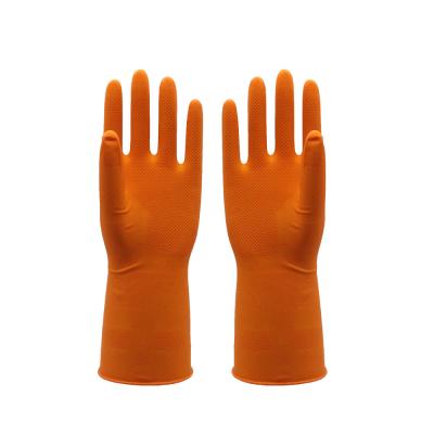 Durable Dip Flocklined Rubber Gloves Latex Gloves For Household Kitchen Use