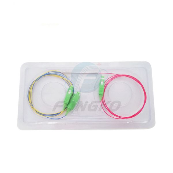 Vente chaude FTTX FTTH 1X2 50/50 20/80 diviseur optique 1310nm ou 1550nm de mini FBT de la valeur FBT fibre du coupleur 2Way SC/APC ou 14