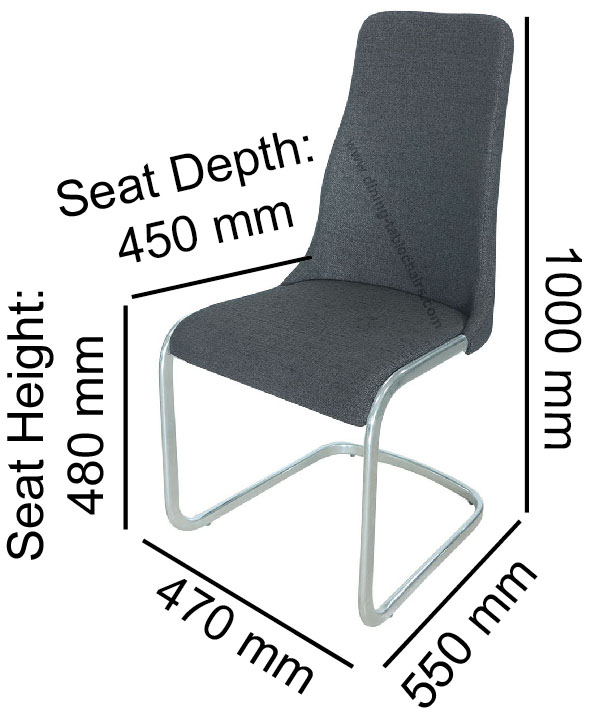 Обитый тканью лоснистый покрытый хромом обедая стул отдыха стула гостиной стула