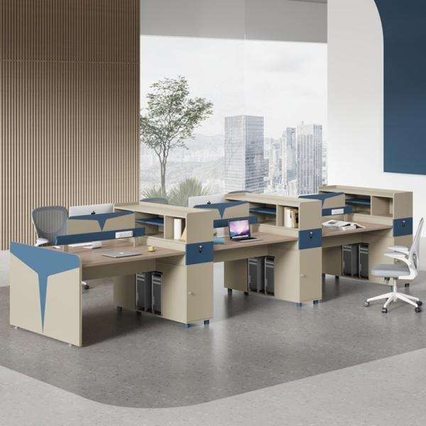 General Commercial Furniture One-Stop Shopping Modern Modular Workstation Staff Table Set