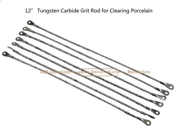 12Tungsten Carbide Grit Rod for Clearing Porcelain,Cutting Tiles