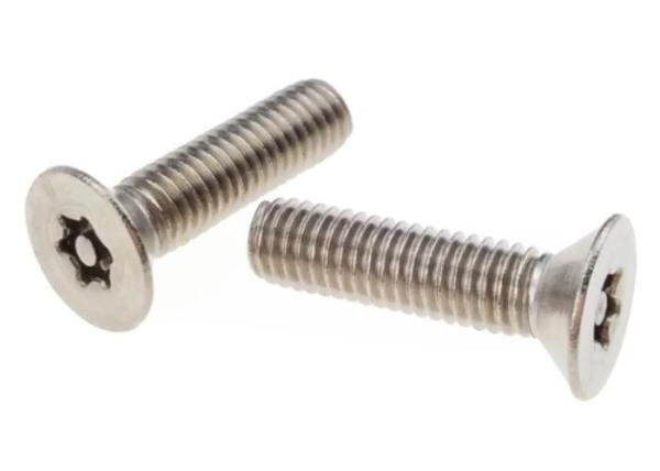 A2-70 Torx Pin Flat Head Stainless Steel Security Screws T20 Metal Fastener
