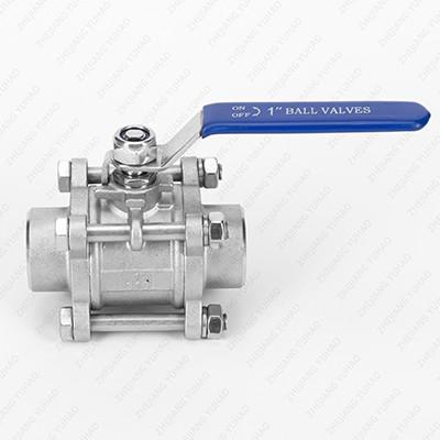 Stainless Steel 304 316 3PC Butt Welding Ball Valve