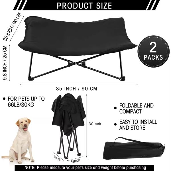 Camas Hamaca Oxford para Perros Impermeables Elevadas para Exterior Ecológicas