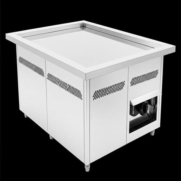 Custom Stainless Steel Rectangle Teppanyaki Grill Table 7-10 Seats