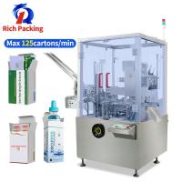 Máquina automática de embalagem de caixa de tubo de garrafa vertical cartonadora