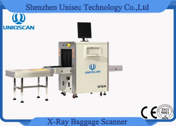 Airport Baggage X Ray Machine Sf5636 Dual Energy Scanner Ce / Iso Certificated