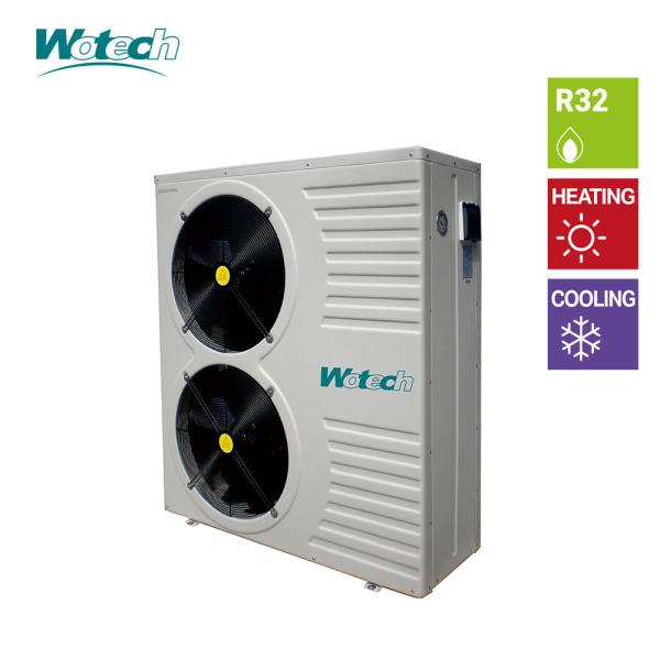 Energia 26kw R32 bomba de calor monobloco para piscinas domésticas aquecimento e arrefecimento de água