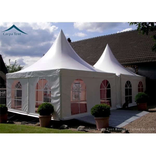 Portable But Durable Pyramid Pagoda Tents / Aluminium Frame/ PVC Fabric Covers