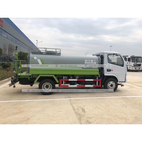 Dongfeng 5000liters Water Bowser Truck Sprinkler Spraying Water Delivery Tank Truck