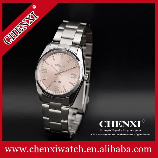 Fashion Ladies Watches Sapphire Glass Case Stainless Steel Watches Man Men's Quartz Watch