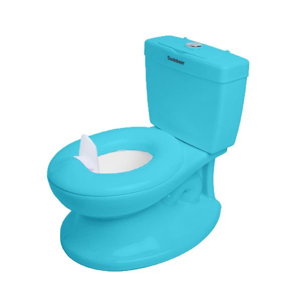EN71 Certified Plastic Kids Toilet in White Pink Blue Ergonomic Design