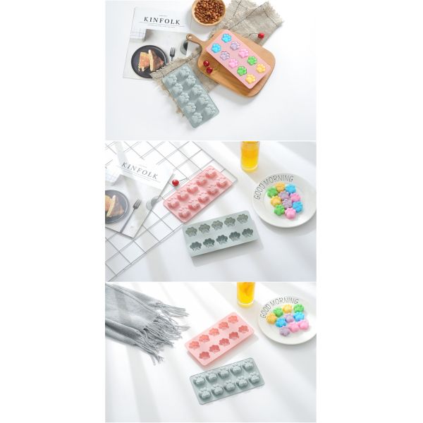 Bandejas del cubo de hielo del silicón del FDA