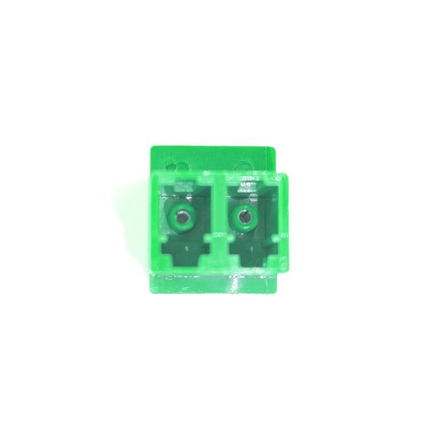 Adaptador de Fibra Óptica B LC APC Verde sem Orelhas Duplex para Aplicações FTTH