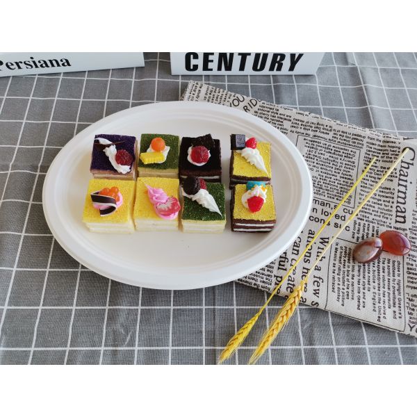 12 Inch  Oval Dinner Biodegradable Sugarcane Bagasse Plates