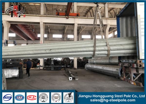 Distribuição de poder de aço conectada flange Pólos de pólo de poder do único circuito