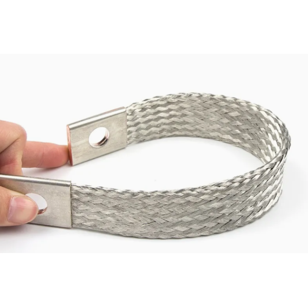 Flexible Aluminum Braid Strap Lightweight Aluminum Grounding Connector Braided Wire