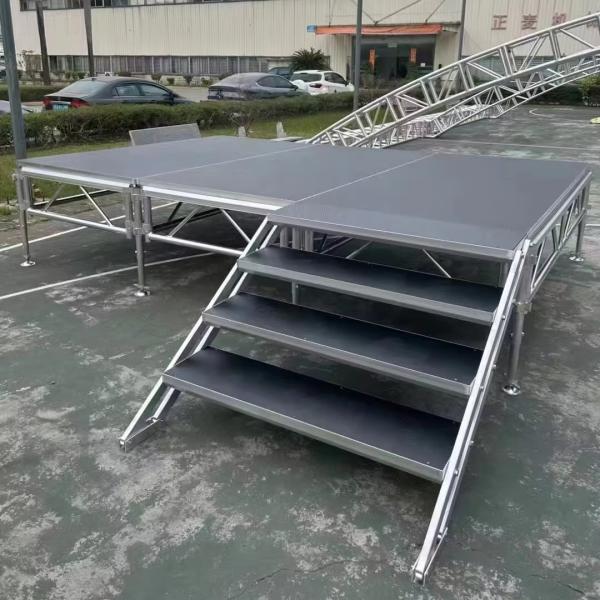 4ft X 8ft Portable Event Stage Platform Aluminum Glass Stage Platform