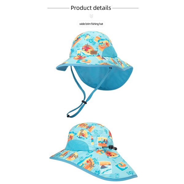 Toddler Sun Hat Cap Kids Summer Beach swimming Hats With Upf Wholesale