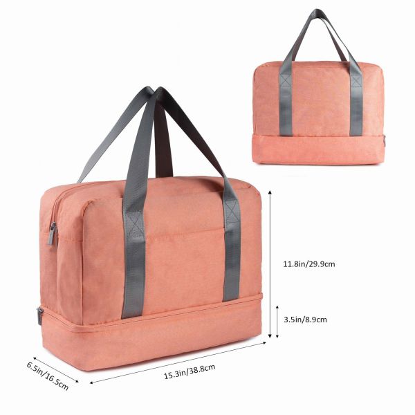 Sports Gym Beach Bag Tote Waterproof Cationic Zipper Top 39*16*30 Cotton Pad