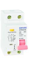 Protección del disyuntor 4.5KA IP20 de la salida de la tierra de la anchura RCBO de STRO2-40 1P+N 36m m