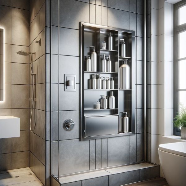 304 / 316 Ниша из нержавеющей стали Идеальное решение для душевых.