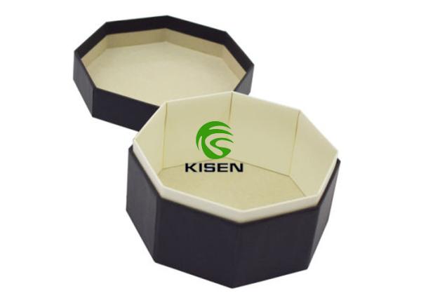 Handmade Luxury Octagon Ring Box , Small Cardboard Gift Boxes With Logo