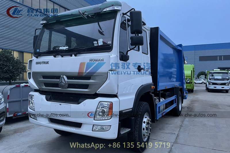 Sinotruk HOMAN 4x2 RHD 10M3 обжало тележку Compactor отброса