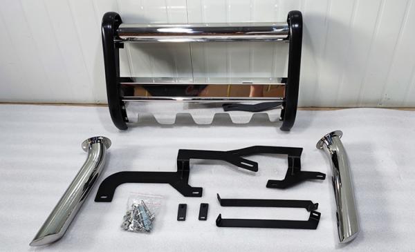 ODM 2018 Silverado Ford Raptor Front Bumper Silver Stainless Steel Material