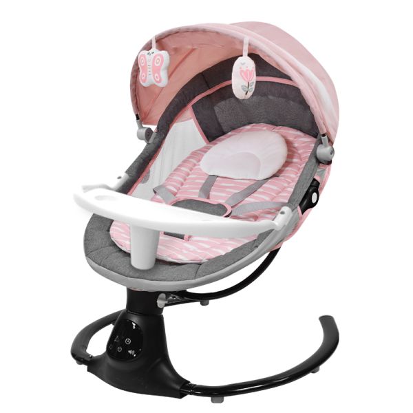 Customizable Auto Swing Cradle With Dining Tray ODM Automatic Cradle Rocker
