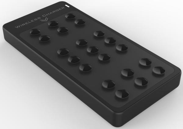 10,000mAh wireless charging power bank with adhesive foot, stick to the phones when charging phones, and PD 18W