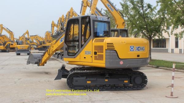 Mini Hydraulic Crawler Excavator XE80D Weight 7730kg Max Digging Depth 4070mm