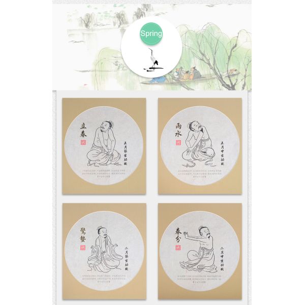 Стеклянный набор экрана зеркала меридианов офиса 14 диаграммы стены иглоукалывания украшения 65x95cm