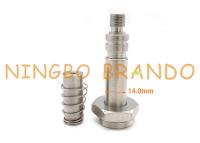 Armature de vanne électromagnétique de contrôle de flux de manière de l'acier inoxydable 14mm OD 3