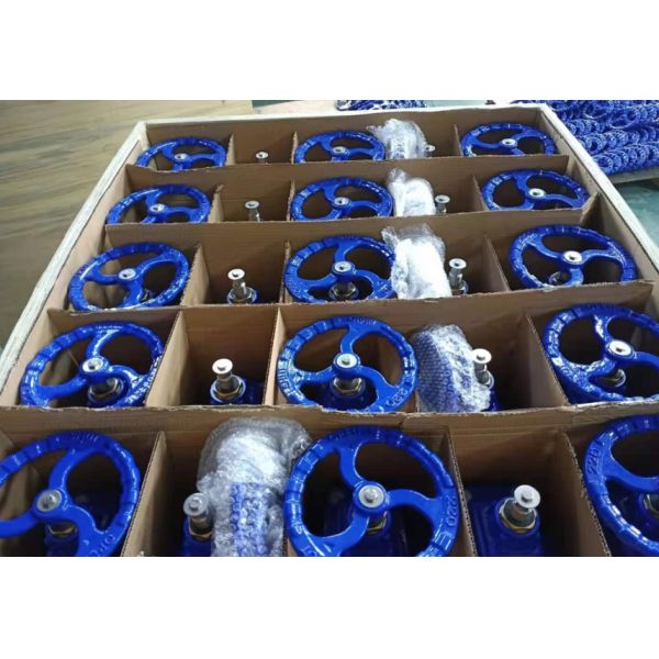 DIN3352 resilient seal cast iron PN16 gate valve