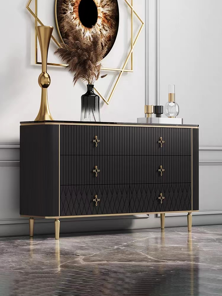Rock Plate Modern Luxury Sideboard Cabinets Multifunctional Metal Locker Storage Custom