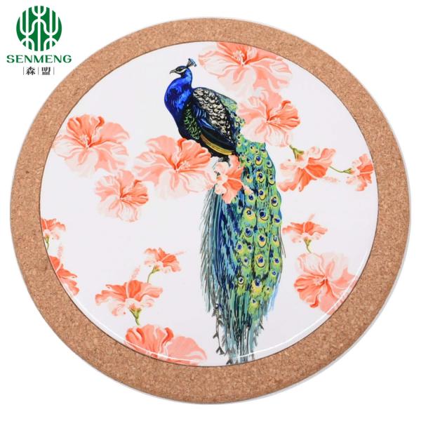 Natural Custom Wholesale Hot Insulation Eco-Friendly Cork Trivets