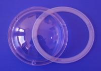200W 300W Transparent Plastic LED Cover 168MM Dia With Gasket