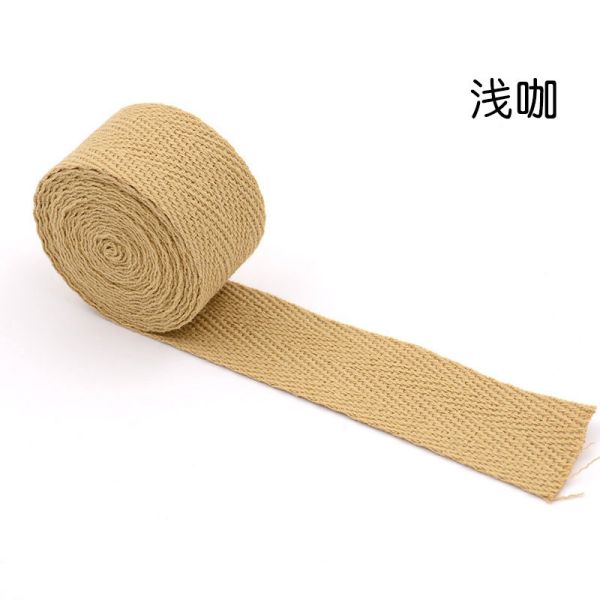 20mm*50y Herringbone Woven Cotton Ribbon For Garment Accessories Webbing