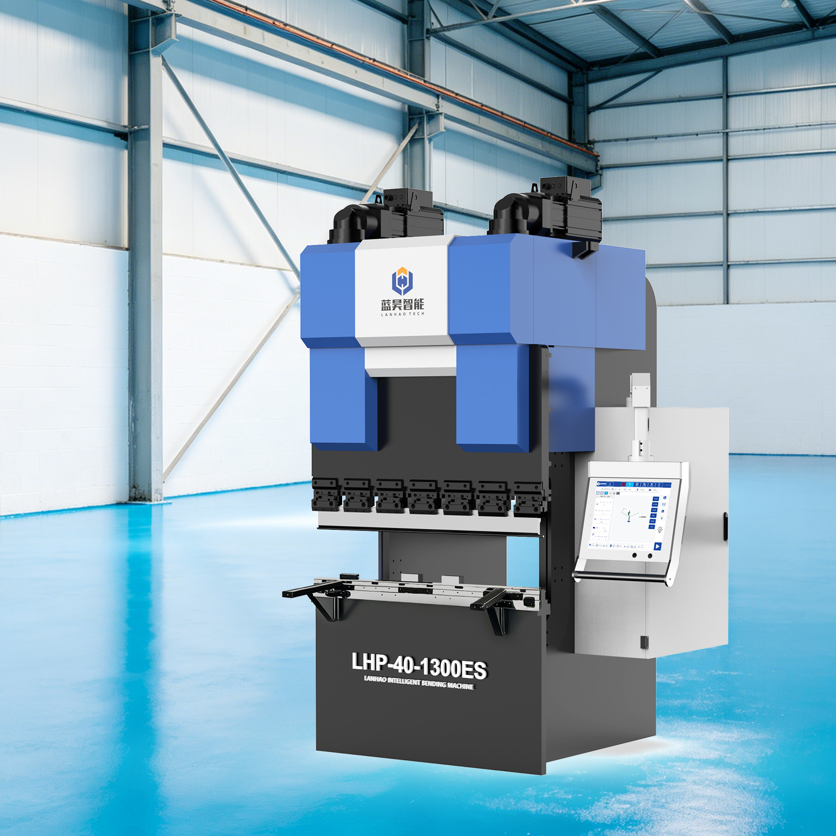 All-Electric Servo Press Brake with 400 KN Bending Force and 1300 mm Maximum Bending Width | CNC Sheet Metal Bending Machine